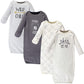 Luvable Friends Unisex Baby Cotton Gowns, Bear, 0-6 Months Us