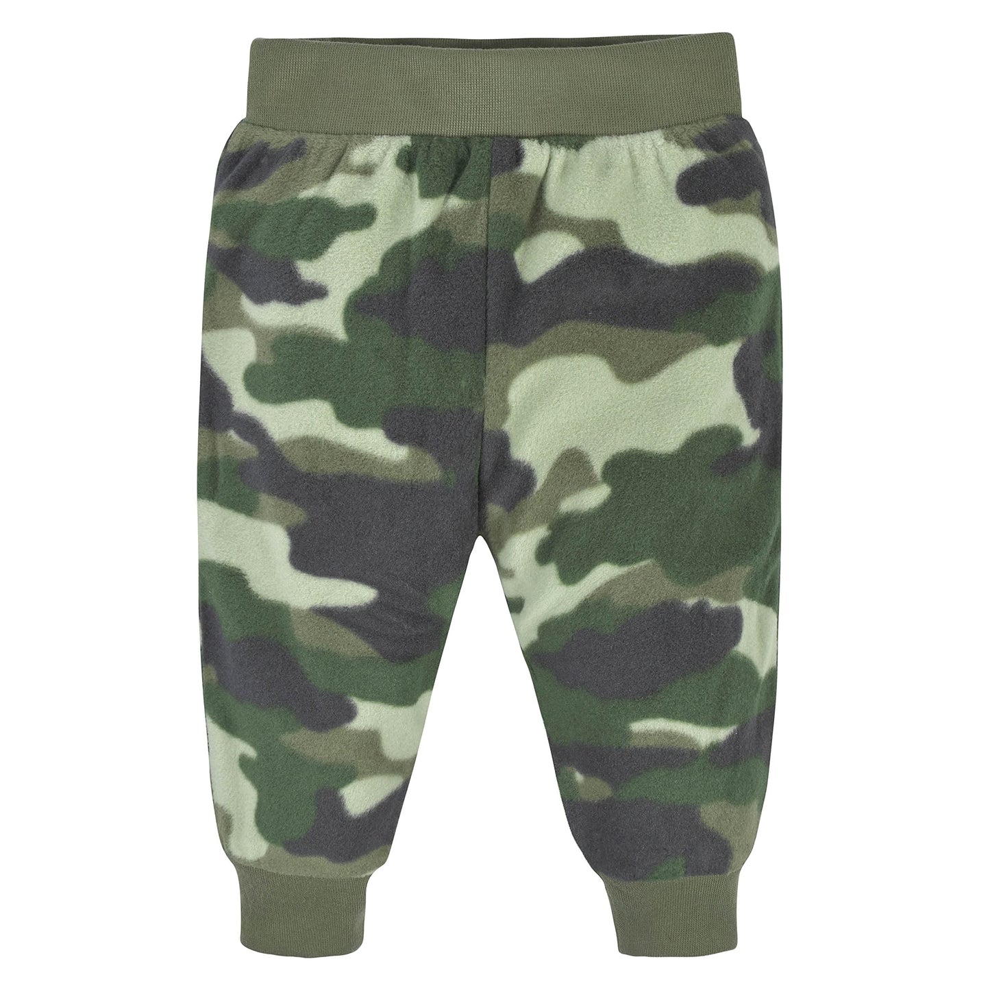 Gerber Baby Boys' 4-Pack Microfleece Pants, Camo, 18 Months