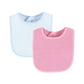 Hudson Baby Unisex Baby Drooler Bib With Waterproof Lining, Pink Yellow, One Size