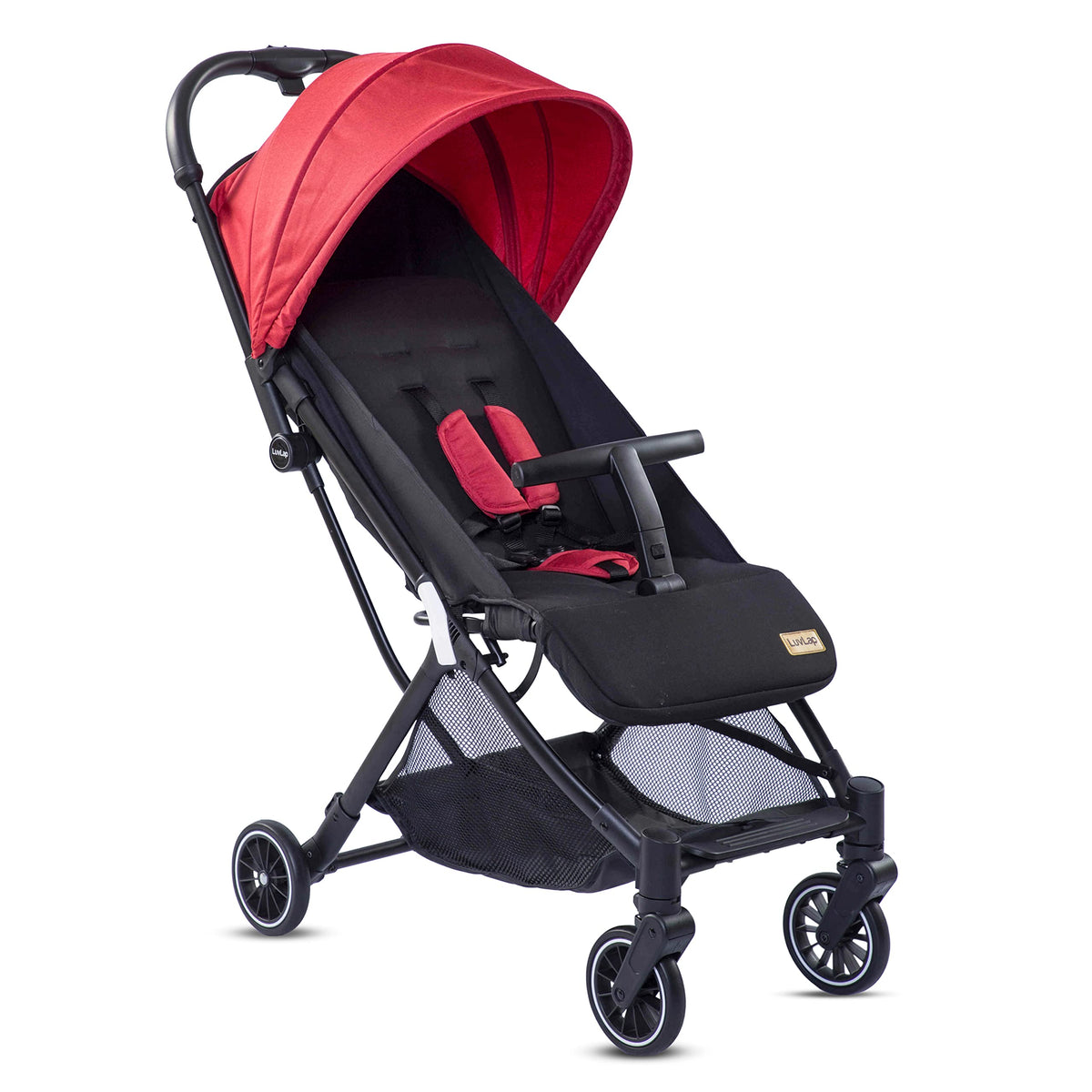 Luvlap Urbane Baby Stroller/Pram For Baby With 5 Point Safety Harness, Easy Fold, Air Travelfriendly Compact Design, MultiLevel