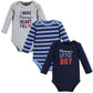 Hudson Baby Unisex Baby Cotton Long-Sleeve Bodysuits Mommys Little Boy, 9-12 Months