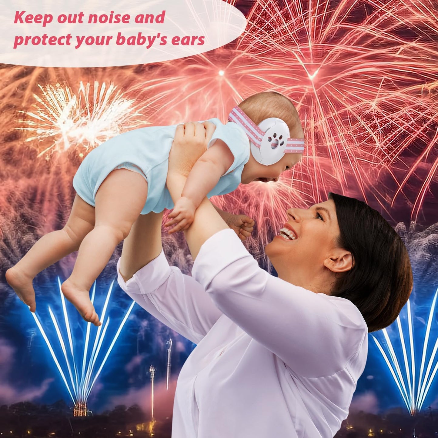 Laudexua Baby Ear Protection, Noise Cancelling Headphones For Babies And Toddlers Up To 36 Months, Comfortable Infant Ear Muffs