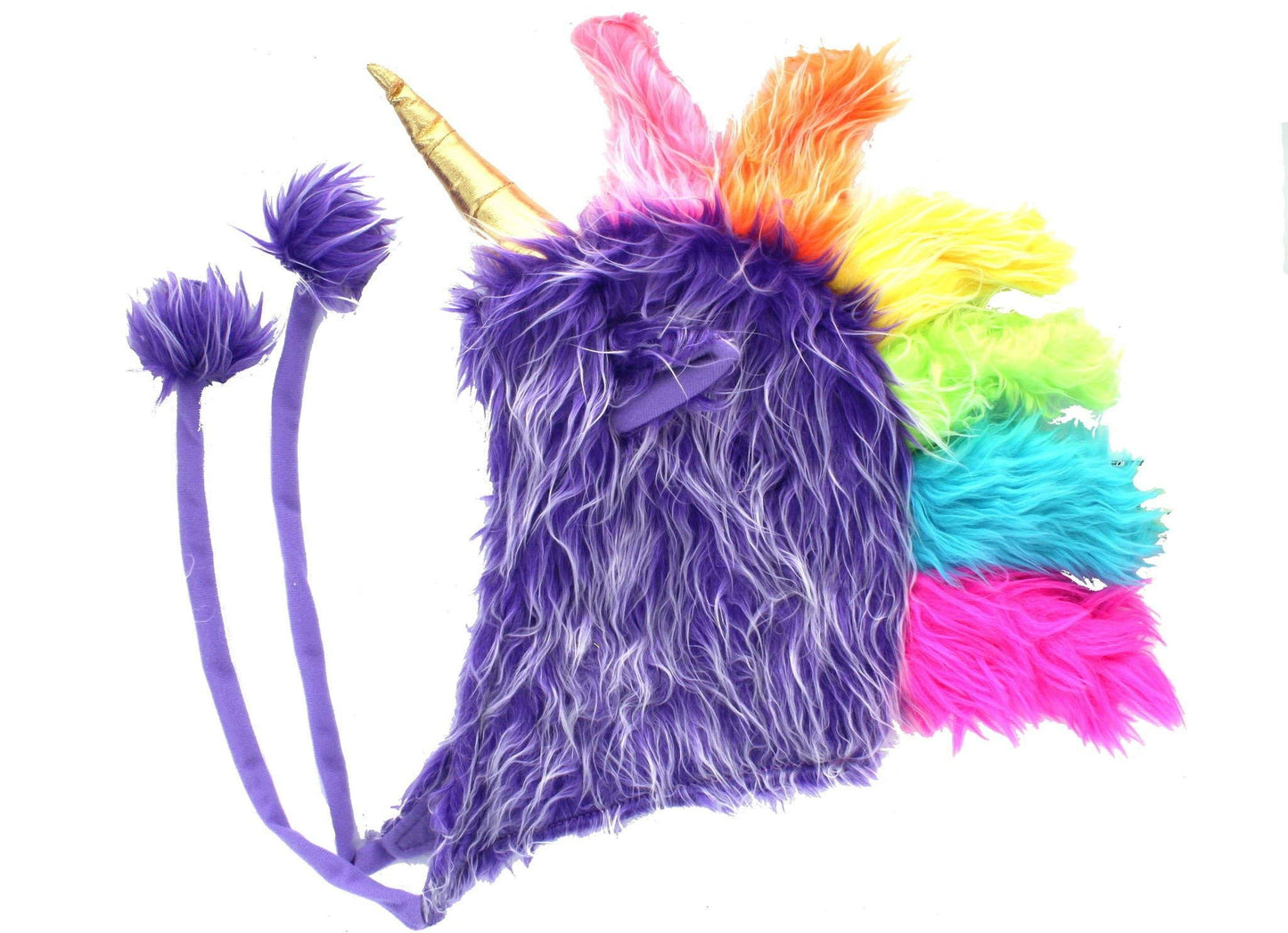 Storybook Wishes Plush Soft Fuzzy Unicorn Child/Youth Hat, Purple