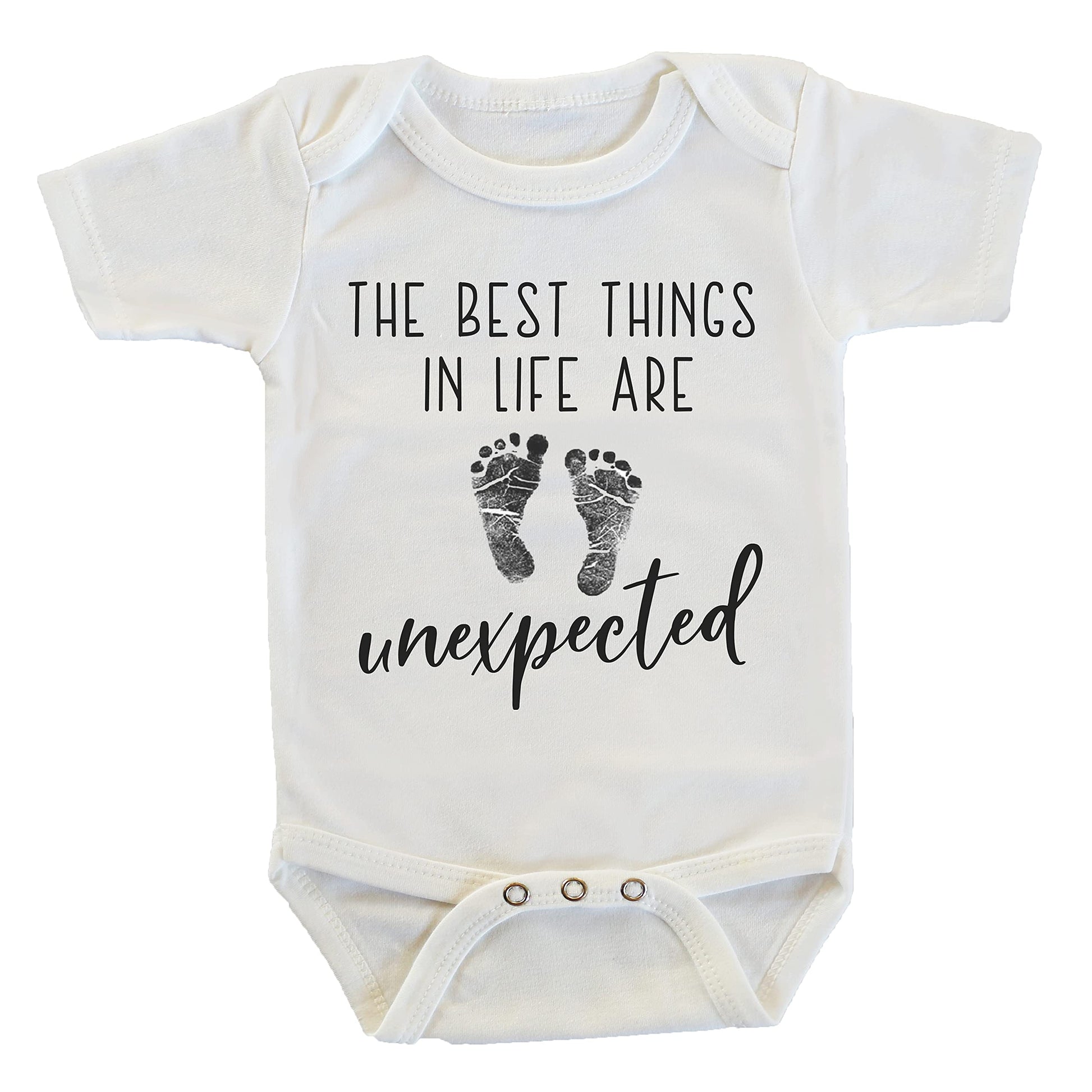 Witty And Bitty The Best Things In Life Are Unexpected Pregnancy Reveal Gift For Grandma Grandpa Grandparents Dad Husband Boyfri