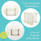 Toddleroo by North States - Superyard 2-Panel Extension: 65.5 Inch Play Yard Extension - Works with Superyard Playpens - Ivory