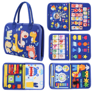W Montessori Toy Sensory Educational Toys, Toddler Activities for Learning Fine Motor Skills Travel Toys Quiet Book Gift for Kid