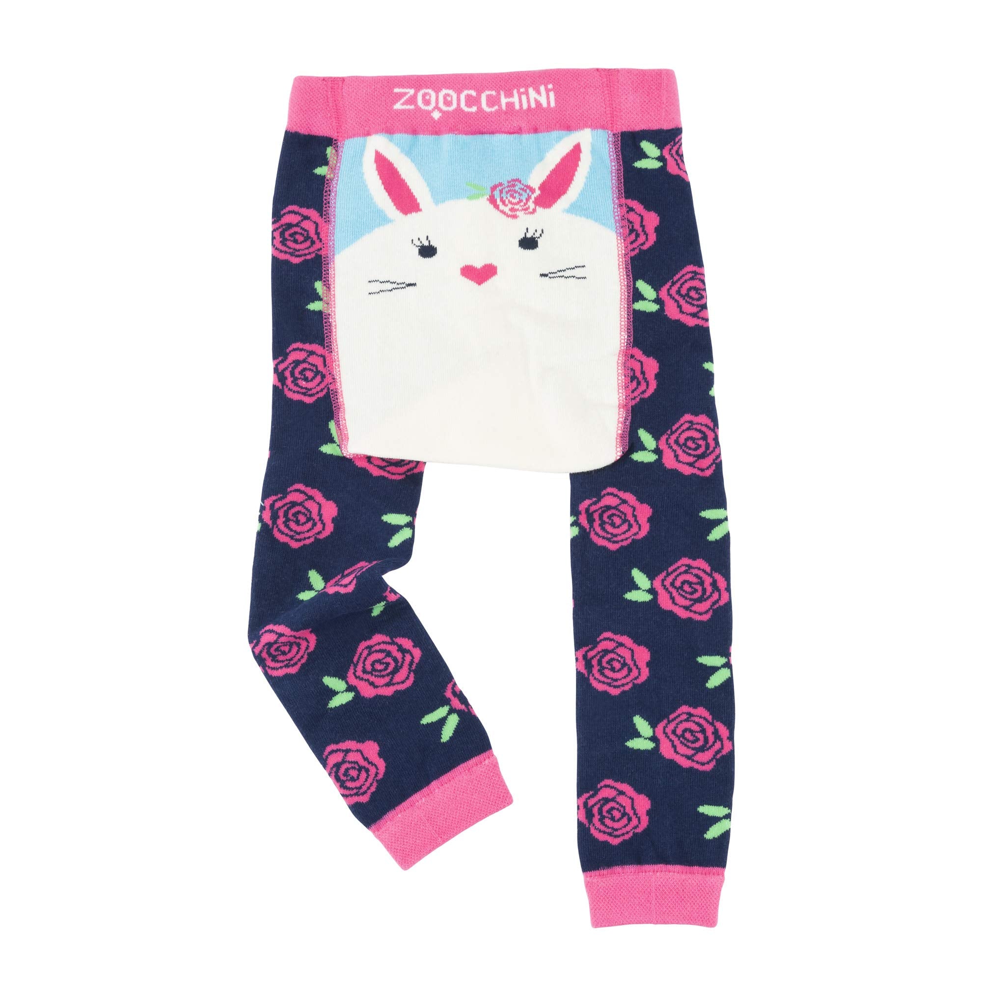Zoocchini Grip+Easy Comfort Crawler Legging & Socks Set (6-12 Months, Beatrice T WBBAPB07H794BNF