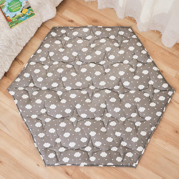 Hexagon Baby Play Mat For Floor,45'  52' Thicken Ultra Soft Playmat Fits Regalo Portable Play Yard 48 Inch And Hiccapop 53' P