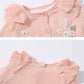 Iadoer Baby Girl Ruffle Rompe Knitted Sweaterr Little Sister Newborn Outfit Longsleeve Outfit With Kids Winter Warm Hats Set(0-3