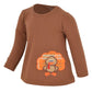 Unique Baby Girls 3 Piece Thanksgiving Turkey Embroidery Plaid Outfit (12)