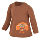 Unique Baby Girls 3 Piece Thanksgiving Turkey Embroidery Plaid Outfit (8)