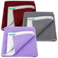 Bumpers AntiPiling Quick Dry & Absorbent Sheet Polycotton Baby Bed Protecting Waterproof Mat (Violet, Grey, Maroon, Small (70 X