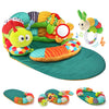 Hahaland Upgraded Tummy Time Toys - 4 In 1 Tummy Time Pillow & Baby Sitting Support For Newborn Infant Baby 0-3 Months Early Dev