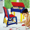 Nilkamal Apple Junior Study Table And Chair Set With Storage For Stationary | Laptop Desk | Dining Breakfast Table For Eating | 