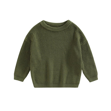 Afunbaby Baby Girl Boy Knit Sweater Blouse Pullover Sweatshirt Warm Crewneck Long Sleeve Tops For Infant Toddler (18-24 Months,A
