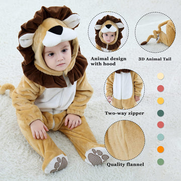 Tonwhar Baby Boy'S Girl'S Animal Bodysuit Infant And Toddler'S Romper Jumpsuit Halloween Costume Partywear(4-5T)