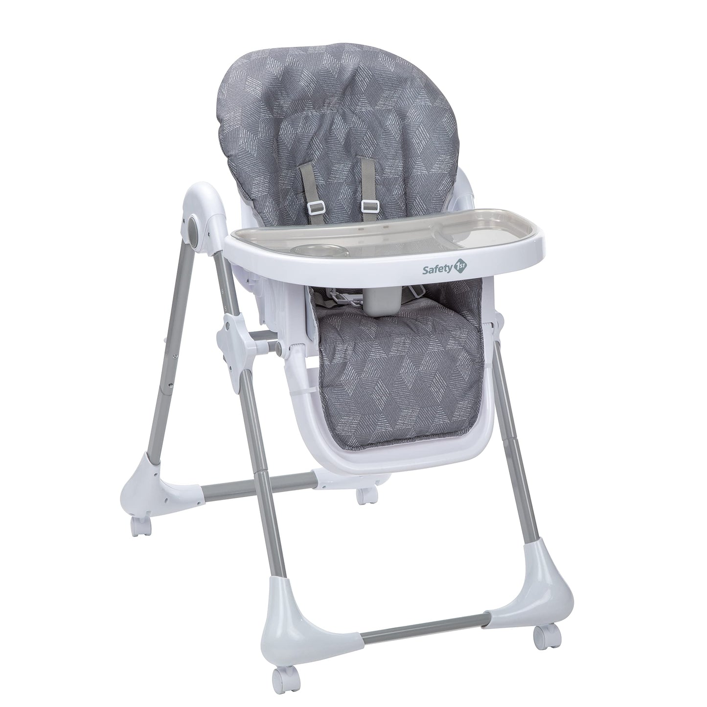 Safety 1st High Chairs for Babies and Toddlers, 3-In-1 Grow and Go with Tray and Adjustable Seat, Monolith