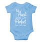 My Aunt Says I'M Perfect Just Like Her - Funny Cute Infant Creeper, One-Piece Baby Bodysuit (Light Blue, 12 Months)