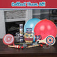Way Back Toys Spinning Top, Novelty Easy To Spin Toy With Hand Spinner Gyro, Colorful Red White And Blue Pattern, Retro Spinning