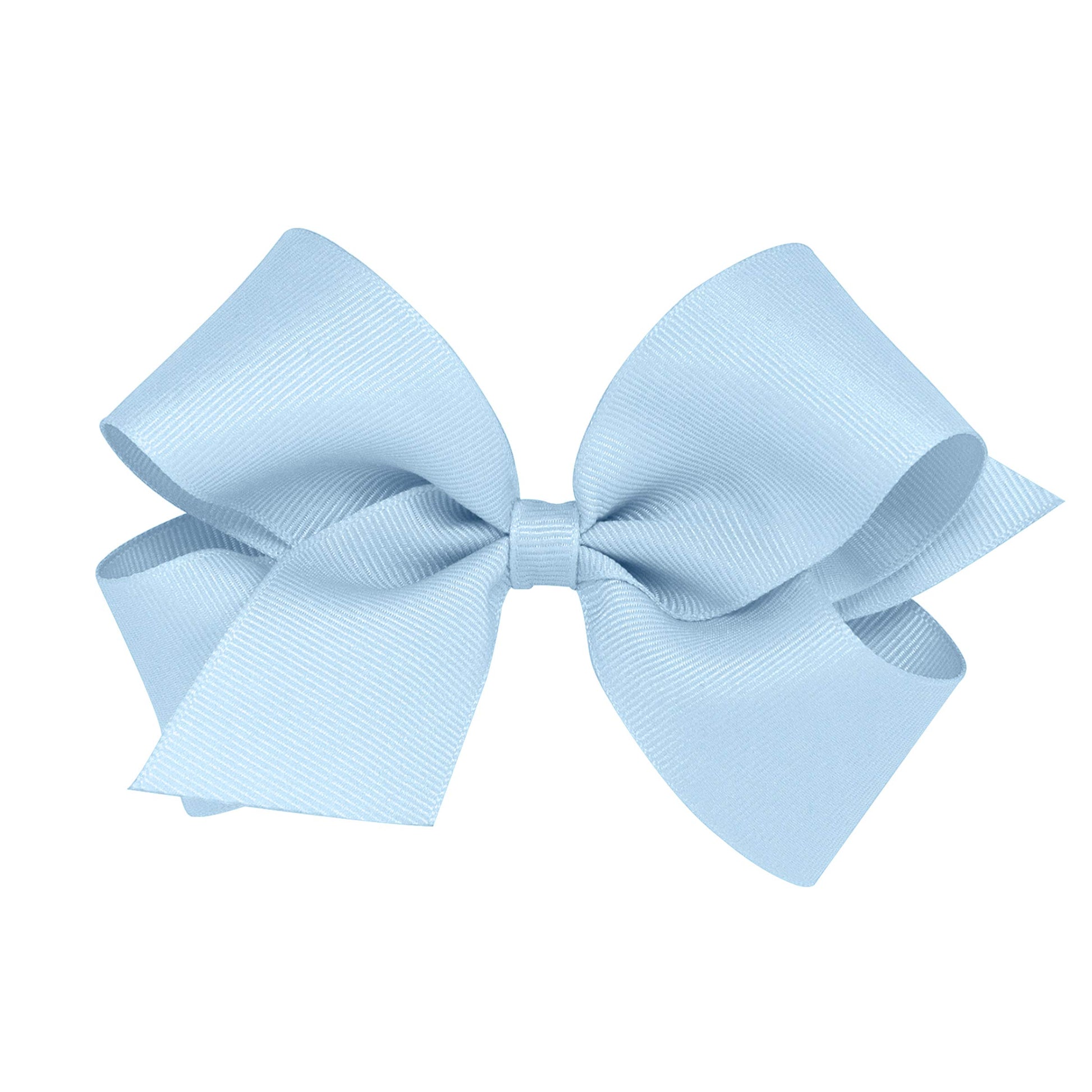 Wee Ones Girls' Classic Grosgrain Hair Bow With Plain Wrap Center On A Weestay Hair Clip, Handmade, Medium Sized Bow, Millennium