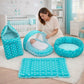 Infantbond Baby Sleeping Essential Reversible Nest | Mattress With Net | Carry Bag(06 Months) (New Star Nest Set Purpal)
