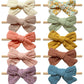 Cherssy Baby Muslin Hair Bows And Headbands, 10Pcs Soft Nylon Hairbands For Newborn, Infants, Toddlers