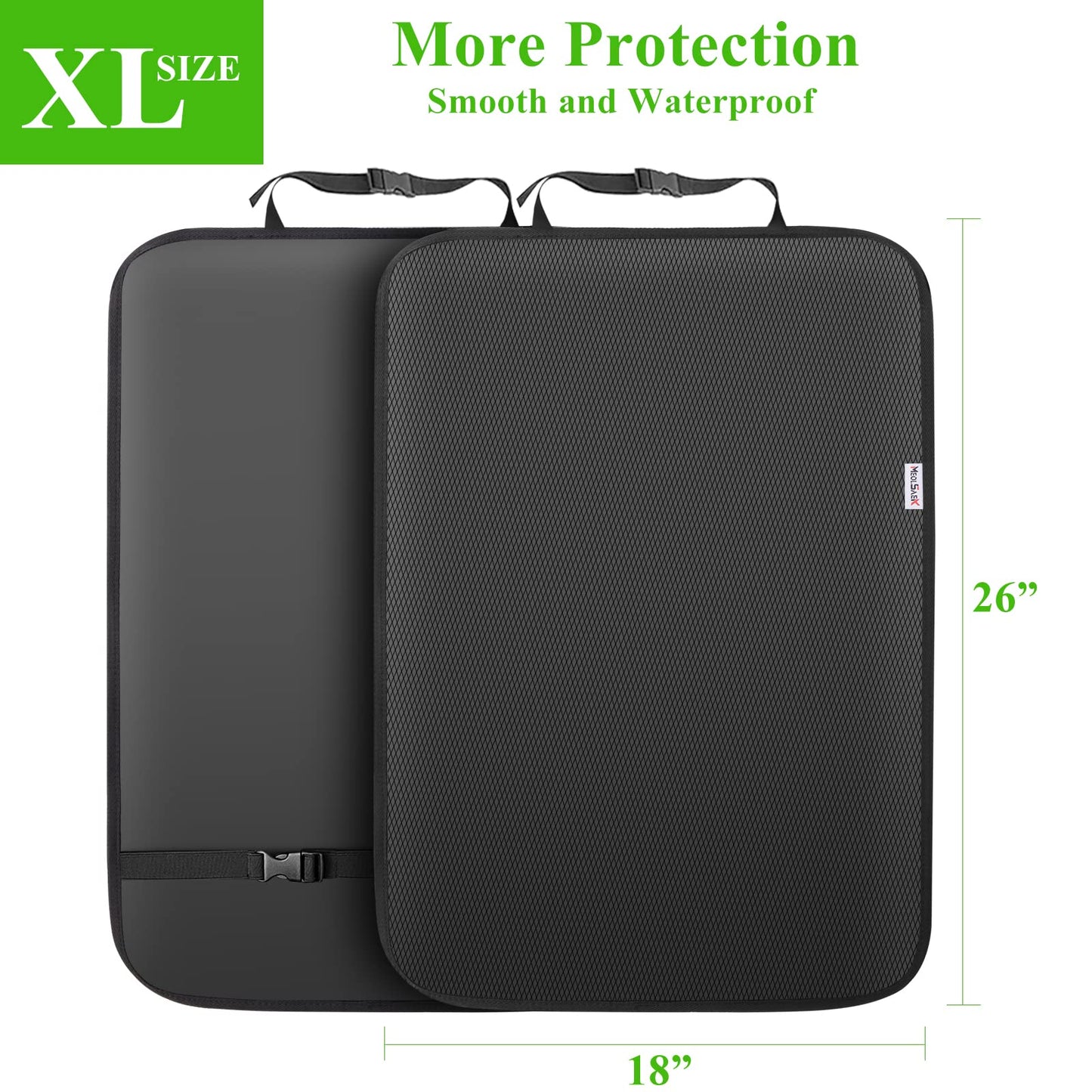 Kick Mats Back Seat Protector, 2Pack Waterproof Oxford Seat Back Protector, Car Seat Back Protector For Kids, Back Of Seat Prote