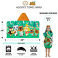 Franco Kids Bath And Beach Cotton Terry Hooded Towel Wrap, 24 In X 50 In, Animal Crossing