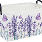 Sanjiaofeng Rectangular Kids Basket Flower Storage Bins,Girls Storage Basket with Handles.Clothers,Books,Kid s Gifts Bins. (lav