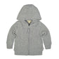 Burt'S Bees Baby Unisex Sweatshirts, Lightweight Zip-Up Jackets Coats, Organic Cotton Hooded, Heather Grey Quilted, 9 Months Us
