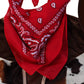 Kids Western Rodeo Cowboy Or Cowgirl Basic Costume Set - Vest, Brown Hat, Bandanna, Size 4/6