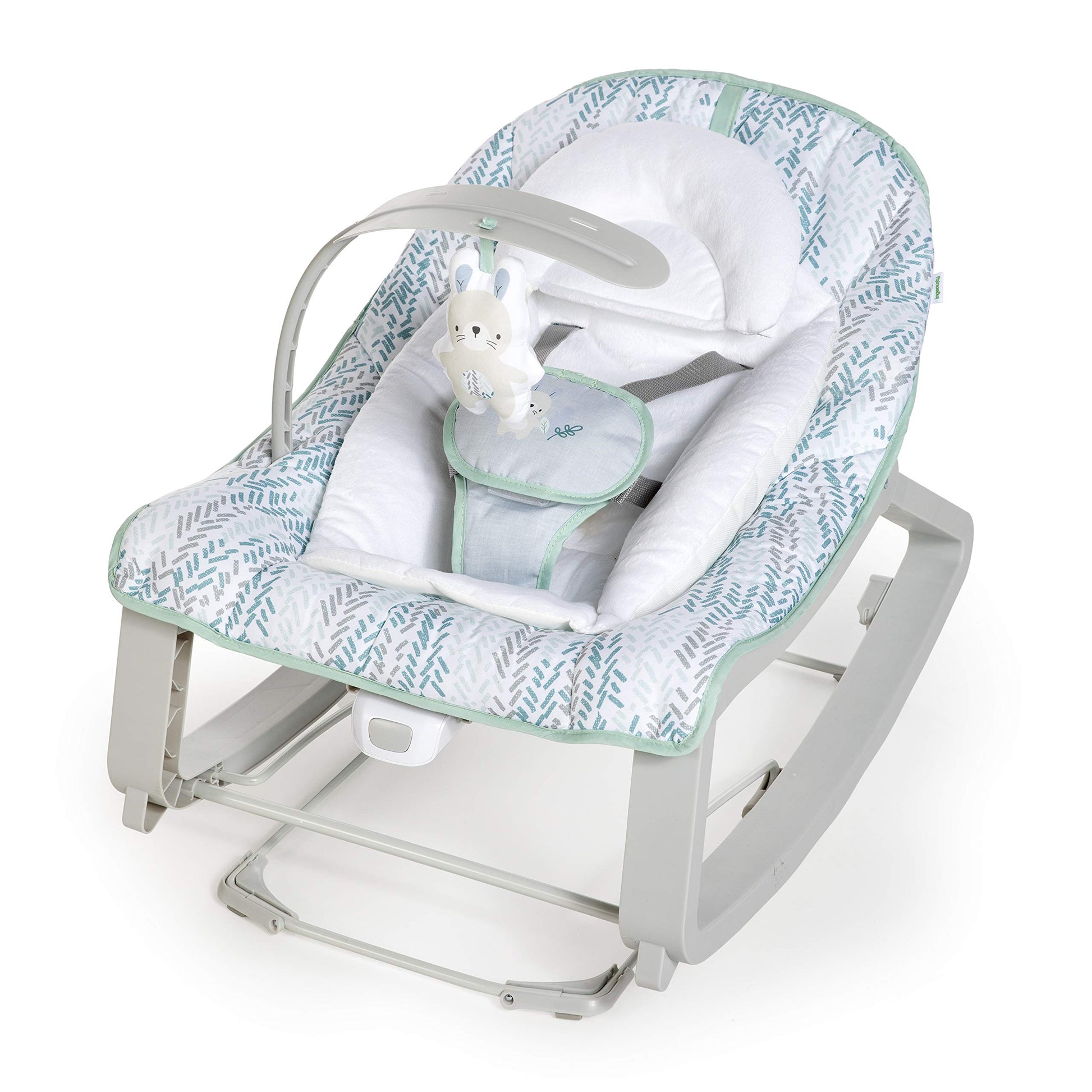 Ingenuity Keep Cozy 3-In-1 Grow With Me Vibrating Baby Bouncer Seat & Infant To Toddler Rocker, Vibrations & -Toy Bar, 0-30 Mont