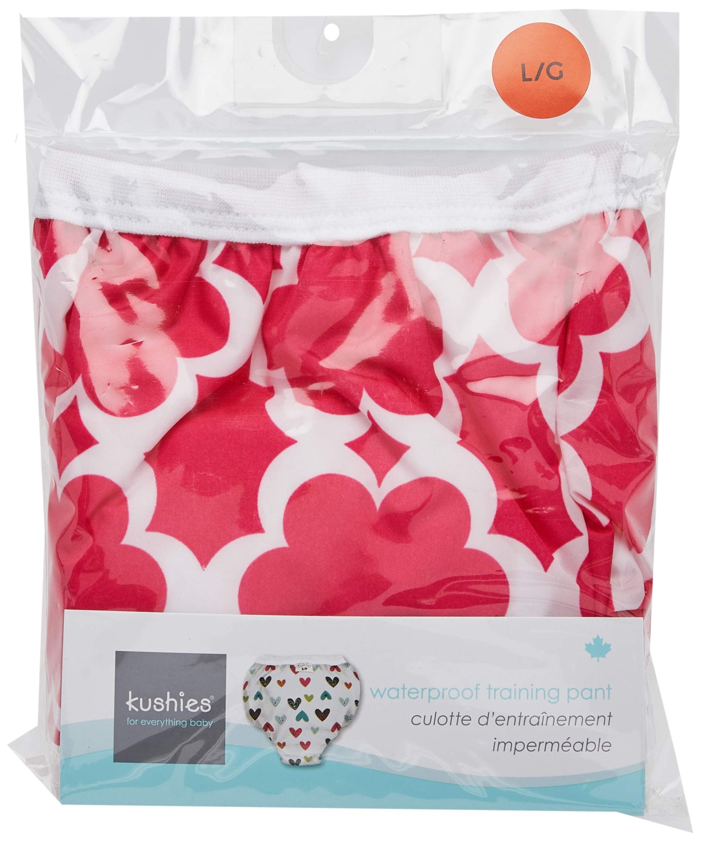 Kushies Baby Waterproof Training Pant (33-38 Pounds), Fuchsia Modern Flowers, X-Large
