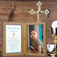 Yakucho Baptism Gifts For Boys - Baby Boy Baptism Gifts, Baby Picture Frame For Baby'S Baptism Or Christening, Blessing Card In