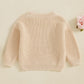 Amnnchya Toddler Infant Newborn Baby Boy Girl Sweater Homemade Rolls Knit Crewneck Pullover Sweatshirt Thanksgiving Outfit (Beig