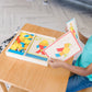 Melissa & Doug Pattern Blocks and Boards - Classic Toy With 120 Solid Wood Shapes and 5 Double-Sided Panels