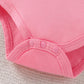 Baby Girl Clothes Gifts Outfits Spring Fall Winter Long Sleeve Romper And Pant Set Pink Cake/Donut 0-3 Months