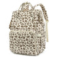 Yusudan Corduroy Diaper Bag Backpack for Baby Girls Boys, Women Large Nappy Bags for Mom (Beige Corduroy Leopard)