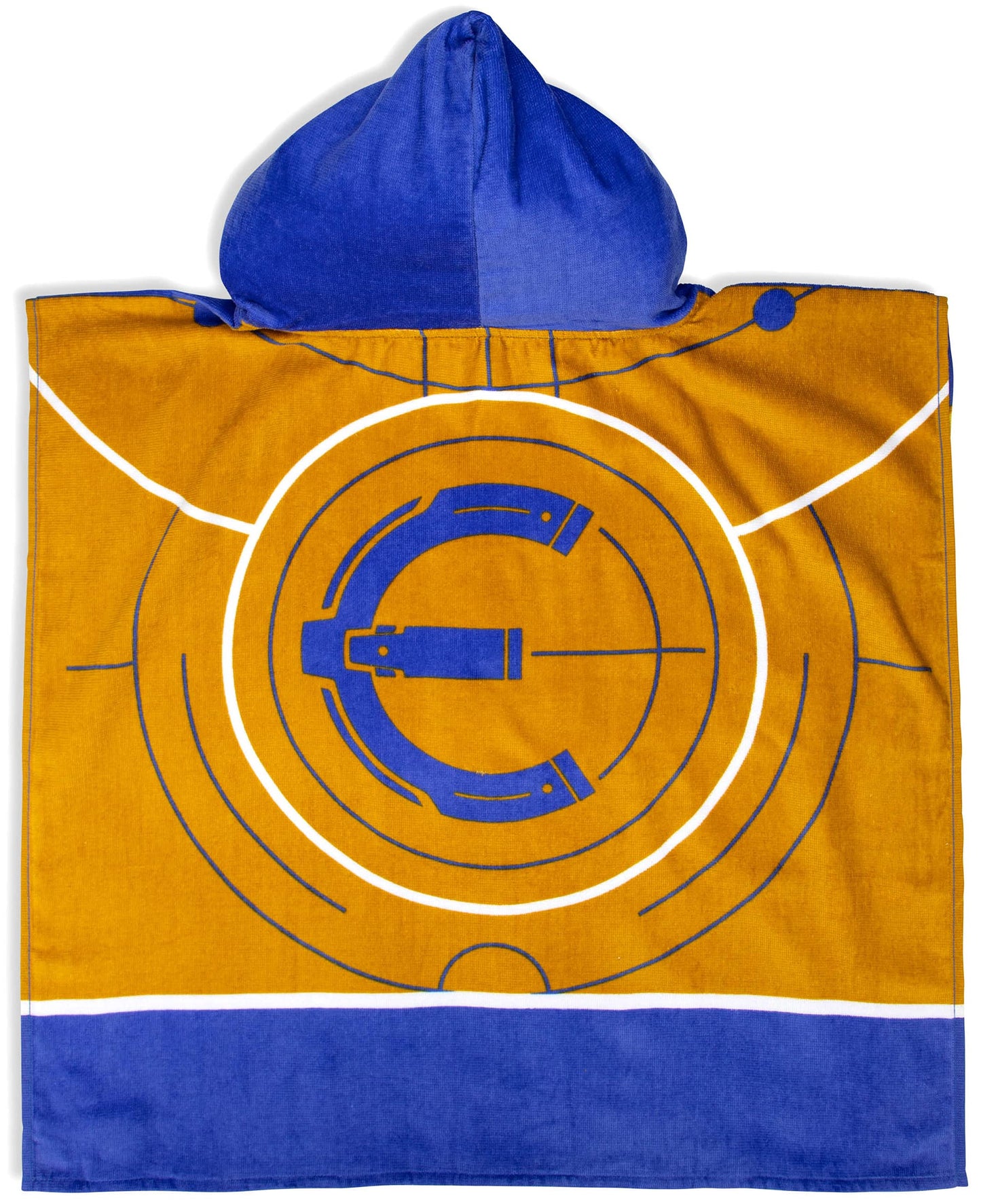 Jay Franco Marvel Eternals Ikaris Bath/Pool/Beach Hooded Poncho - Super Soft & Absorbent Cotton Towel, Measures 28 x 28 Inches (