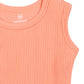 Honestbaby Organic Cotton Chunky Rib Tank, Coral Pink, 0-3 Months