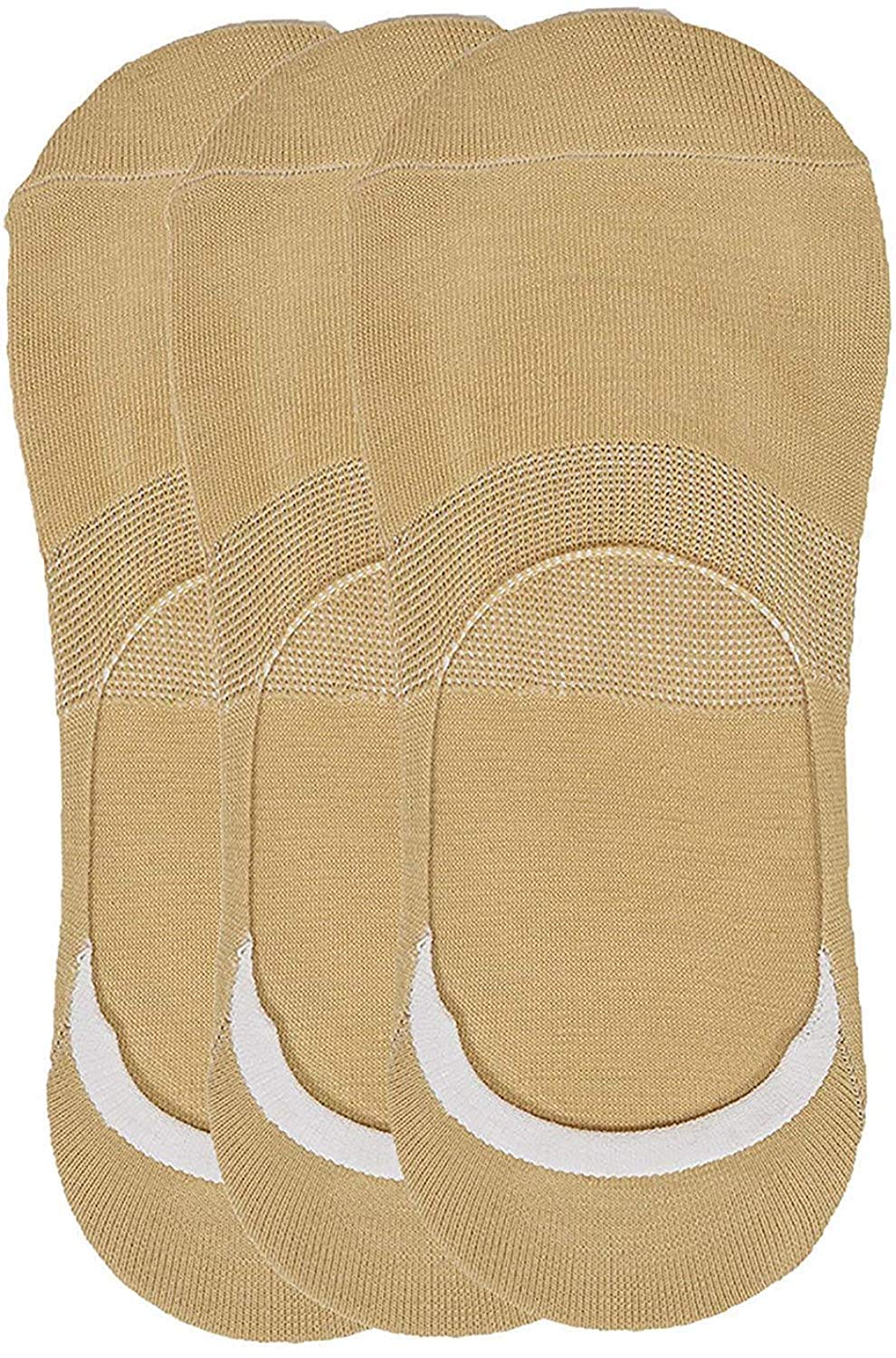 Vt Virtue Traders MenS Loafer Socks No Show Socks With Silicon Support (Pack Of 3 Pairs, Freesize)