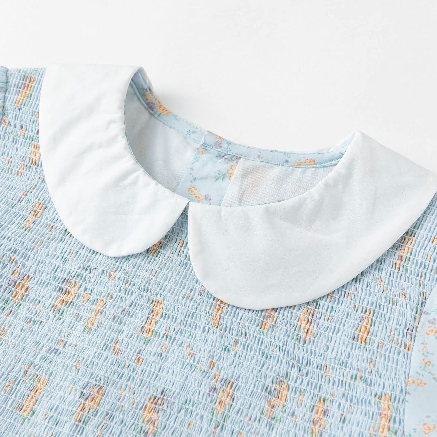 Simplee Kids Toddler Light Blue Dress Toddler Summer Dress Smocked Toddler Floral Dress Baby Blue Dress 3T