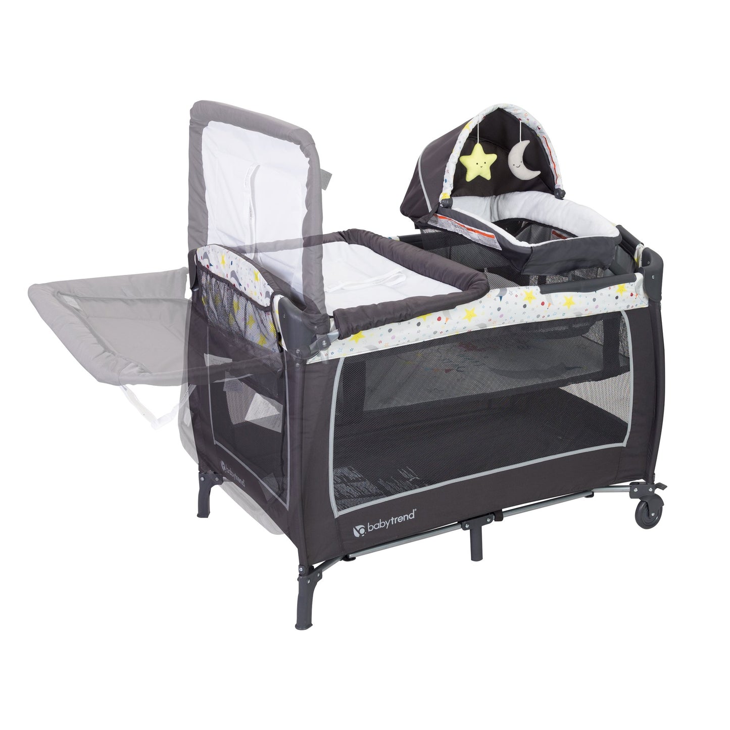 Baby Trend Lil Snooze Deluxe II Nursery Center, Twinkle Twinkle Little Moon