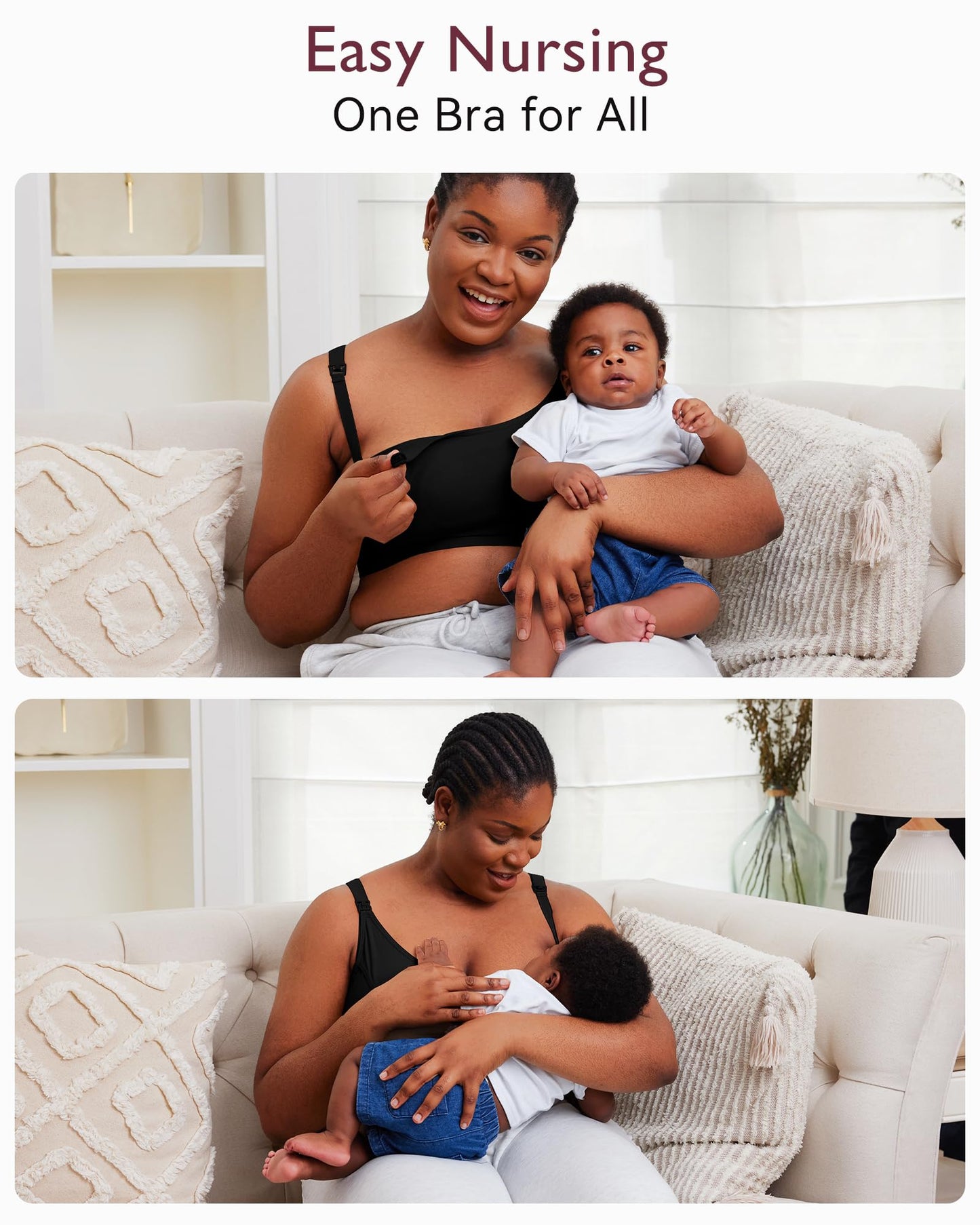 Momcozy Pumping Bra, Pumping Bra Hands Free 2 Pack Comfortable All Day Wear Pumping And Nursing Bra In One Holding Breast Pump F