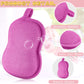 4 Pieces Baby Bath Sponge Cotton Baby Sponge Soft And Absorbent Sponge For Kids Babies Men Women (Red, Purple)