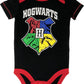 Warner Bros. Harry Potter Baby Boys' 5-Pack Bodysuits Hogwarts Gryffindor (0-3 Months)