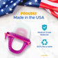 Teetherpop Fillable Silicone Teether for Babies - Cooling Teething Relief - Breastmilk Popsicle Molds for Teething with Spill-Pr