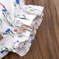 Lamuusaa Infant Baby Girls Easter Bunny Romper Ruffled Sleeveless Bodysuit One-Piece Jumpsuit Shorts Summer Outfits 3-18M (White