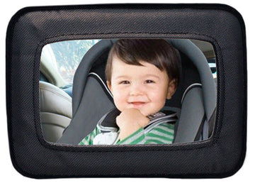 Dreambaby Backseat Rear Facing Baby Car Mirror - Extra Large Wide Angle View Soft Car Seat Mirror - Model L291