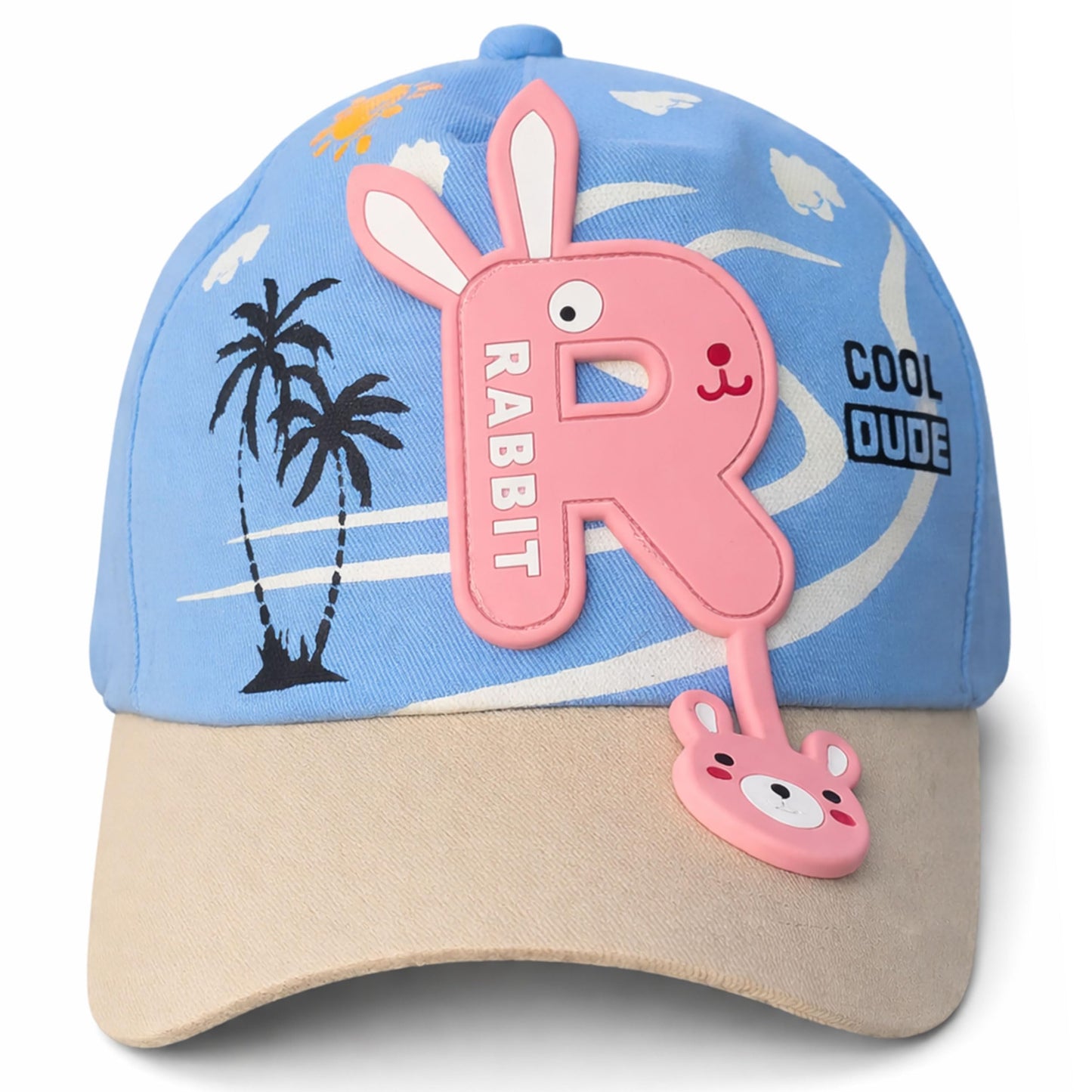 Slovic Cap For Kids | Rabbit Desing Kids Cap | Caps For Kid Boys | Summer Caps For Boys | Stylish Hat For Boy | Blue